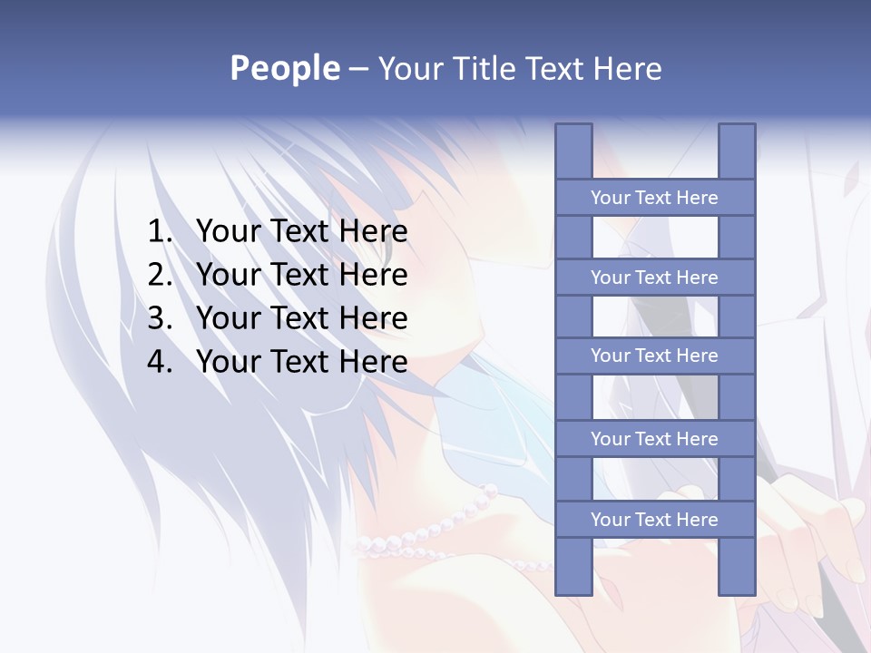 A Couple Kissing In Front Of A White Background PowerPoint Template