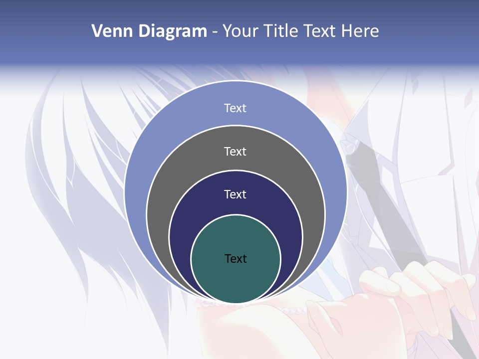 A Couple Kissing In Front Of A White Background PowerPoint Template