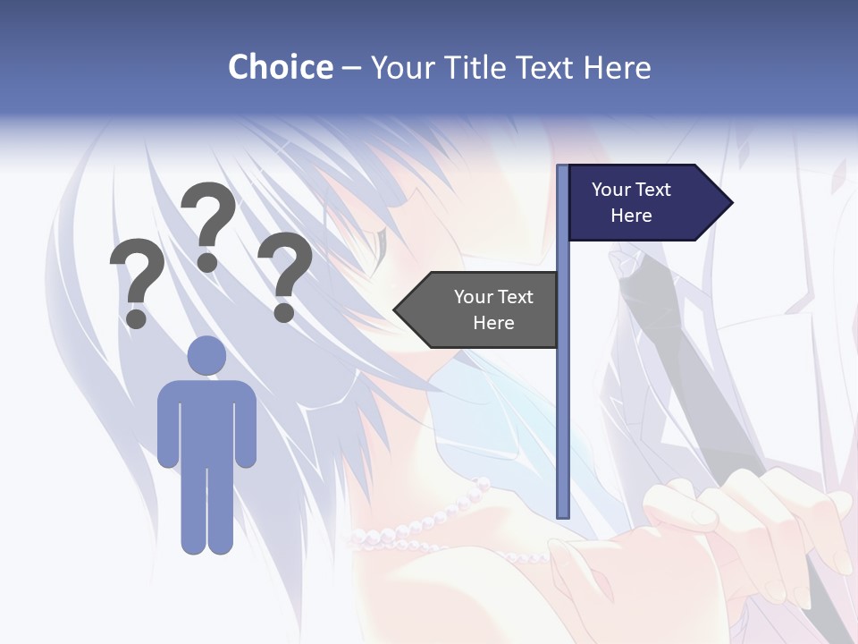 A Couple Kissing In Front Of A White Background PowerPoint Template