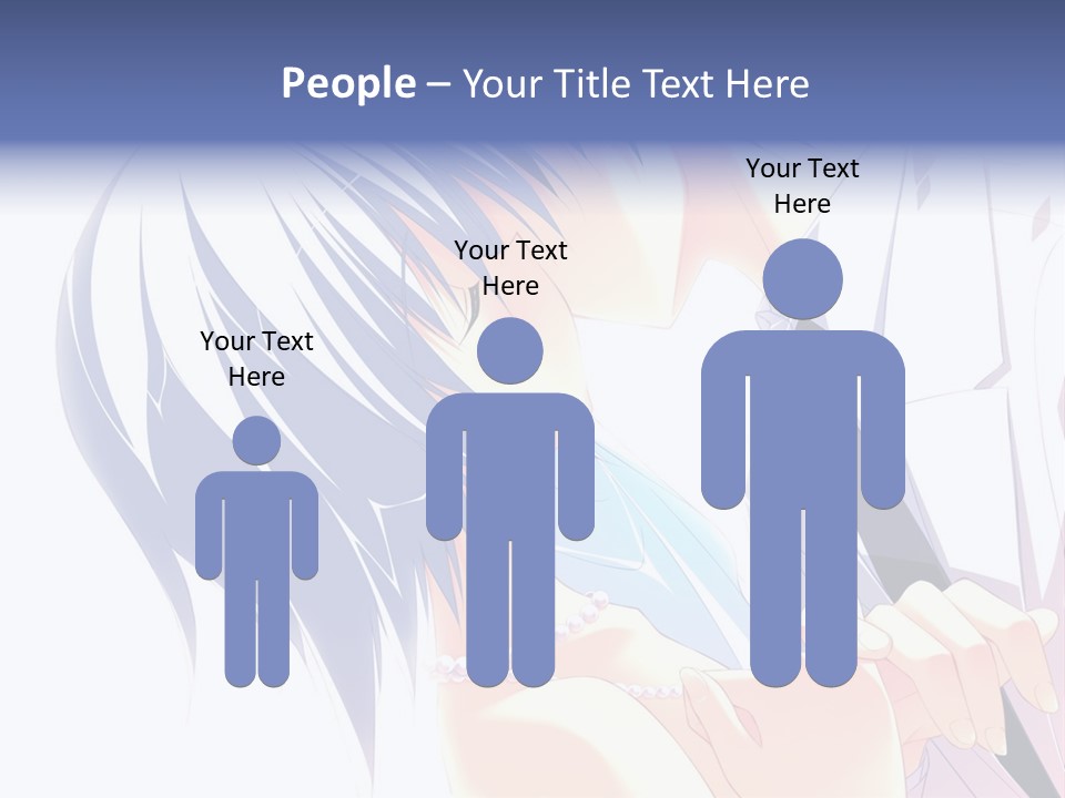 A Couple Kissing In Front Of A White Background PowerPoint Template