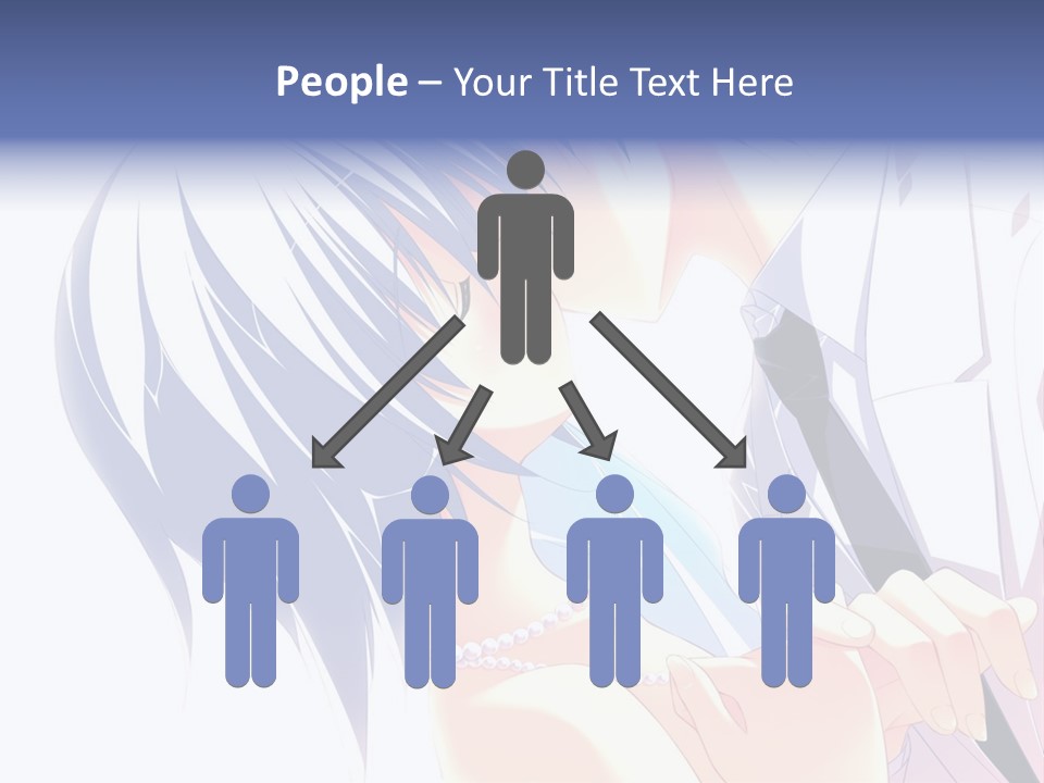 A Couple Kissing In Front Of A White Background PowerPoint Template