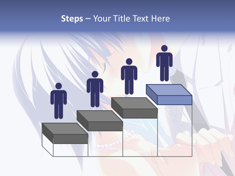 A Couple Kissing In Front Of A White Background PowerPoint Template