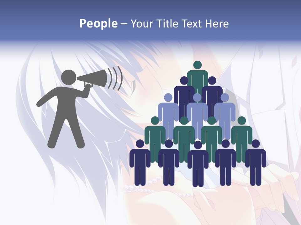 A Couple Kissing In Front Of A White Background PowerPoint Template