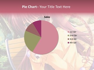 A Girl Sitting On A Bench Eating A Piece Of Food PowerPoint Template
