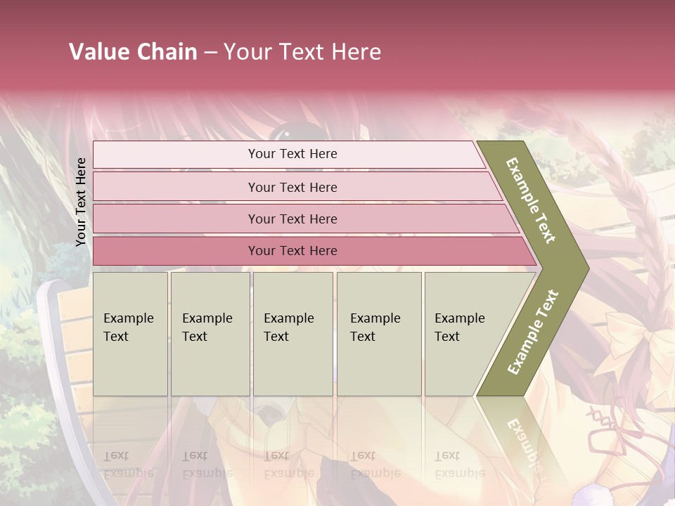 A Girl Sitting On A Bench Eating A Piece Of Food PowerPoint Template