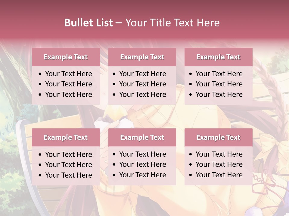 A Girl Sitting On A Bench Eating A Piece Of Food PowerPoint Template