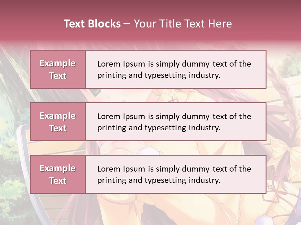 A Girl Sitting On A Bench Eating A Piece Of Food PowerPoint Template