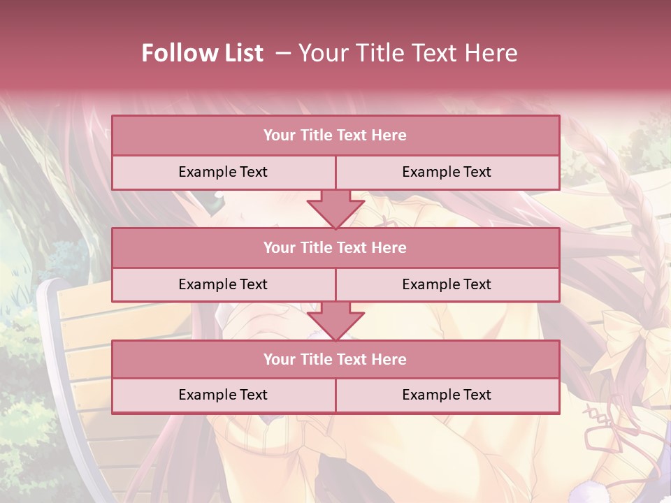 A Girl Sitting On A Bench Eating A Piece Of Food PowerPoint Template