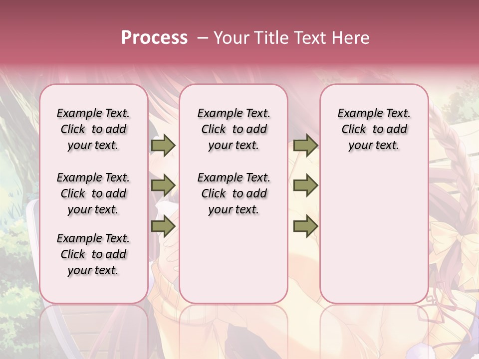 A Girl Sitting On A Bench Eating A Piece Of Food PowerPoint Template
