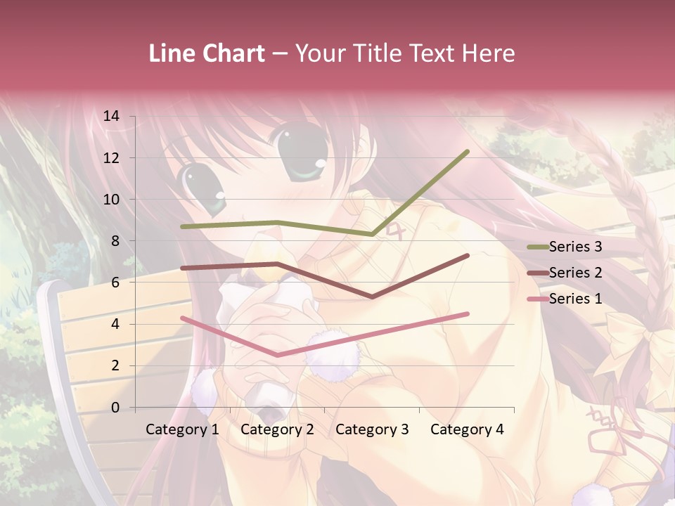 A Girl Sitting On A Bench Eating A Piece Of Food PowerPoint Template