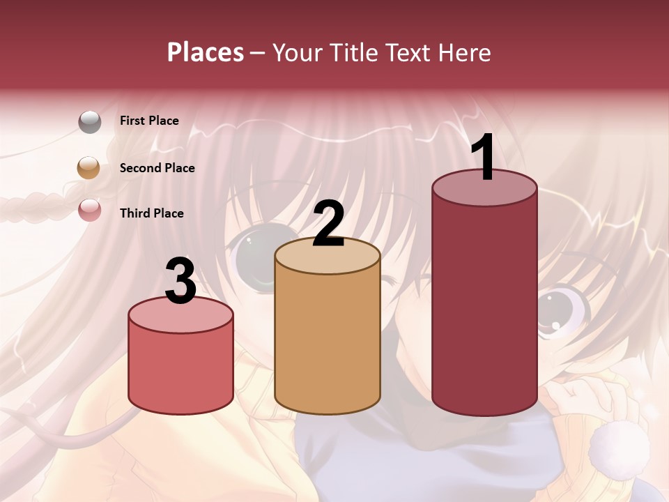 A Couple Of Anime Girls Hugging Each Other PowerPoint Template