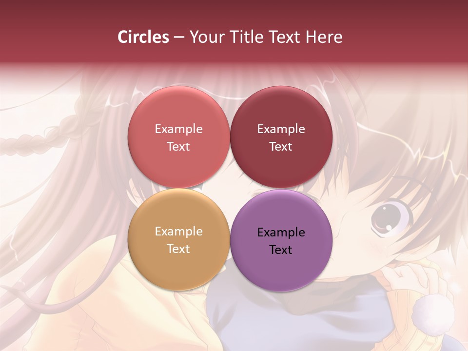 A Couple Of Anime Girls Hugging Each Other PowerPoint Template