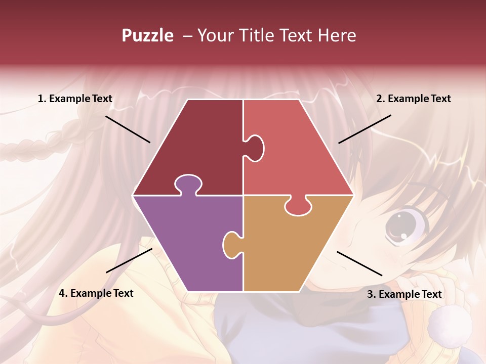 A Couple Of Anime Girls Hugging Each Other PowerPoint Template