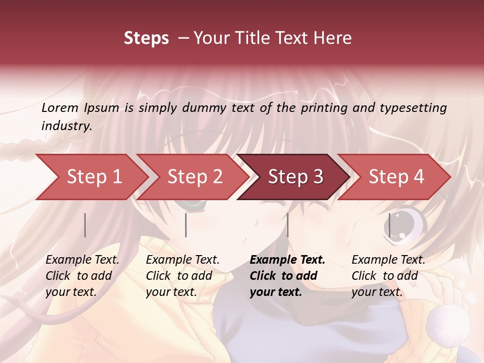 A Couple Of Anime Girls Hugging Each Other PowerPoint Template