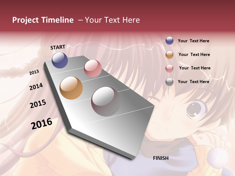 A Couple Of Anime Girls Hugging Each Other PowerPoint Template