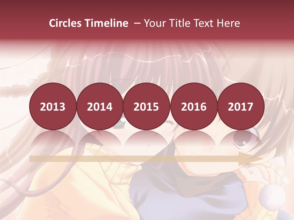 A Couple Of Anime Girls Hugging Each Other PowerPoint Template