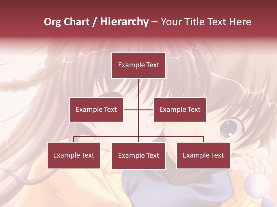 A Couple Of Anime Girls Hugging Each Other PowerPoint Template
