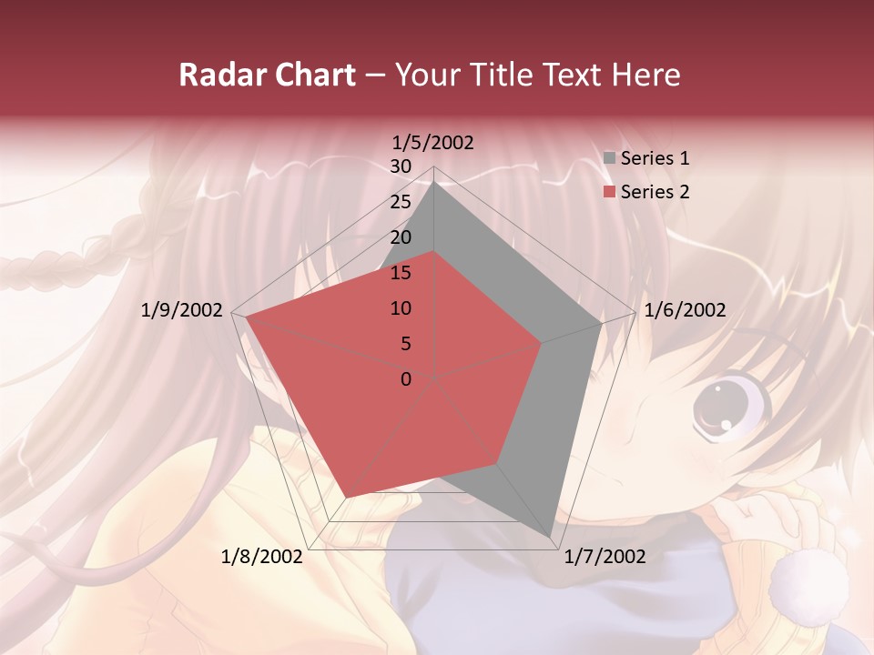 A Couple Of Anime Girls Hugging Each Other PowerPoint Template