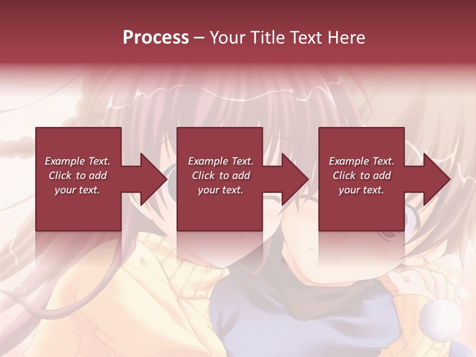 A Couple Of Anime Girls Hugging Each Other PowerPoint Template