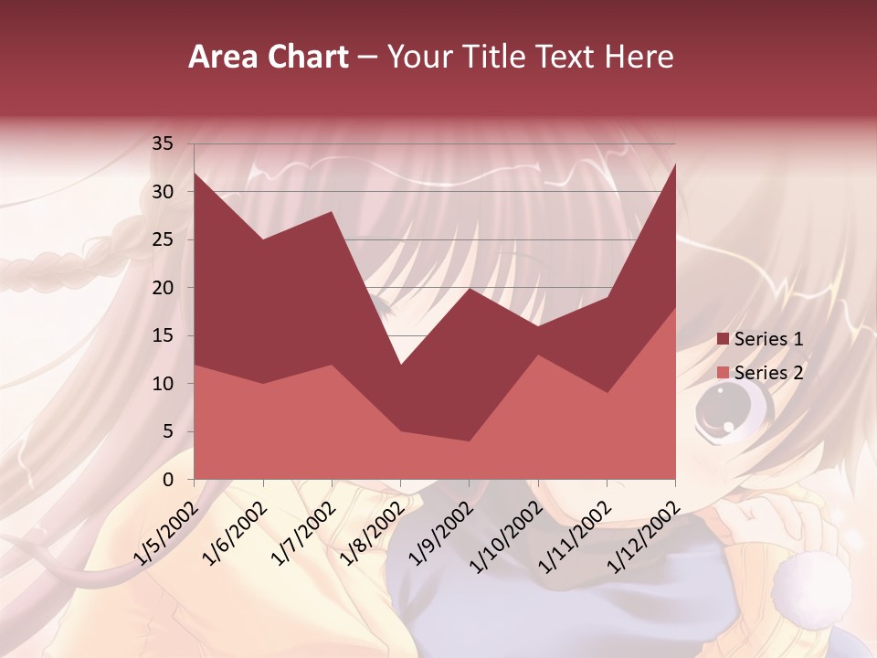 A Couple Of Anime Girls Hugging Each Other PowerPoint Template