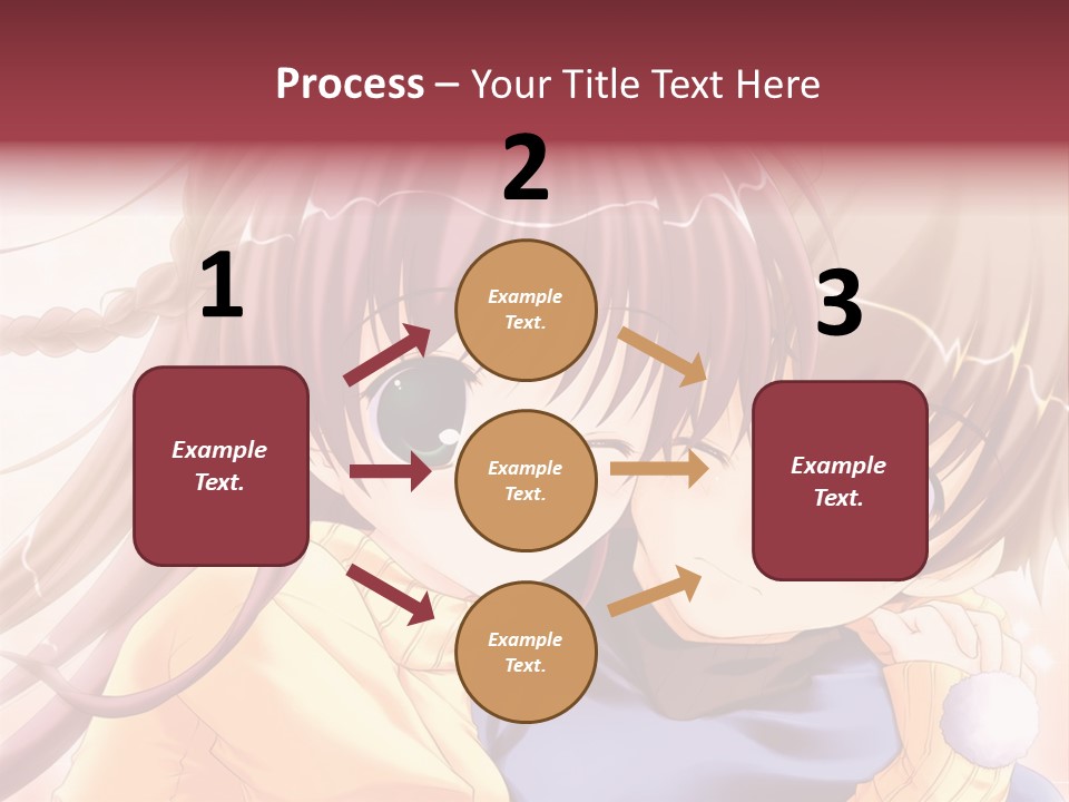 A Couple Of Anime Girls Hugging Each Other PowerPoint Template