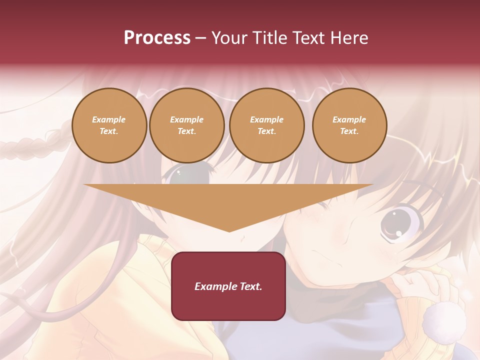 A Couple Of Anime Girls Hugging Each Other PowerPoint Template