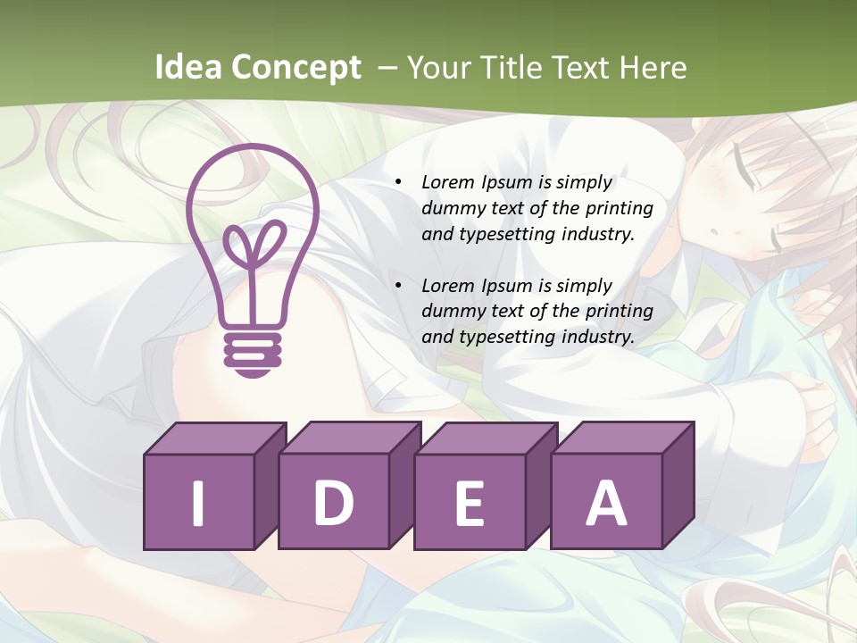 A Person Laying On A Bed With A Pillow PowerPoint Template