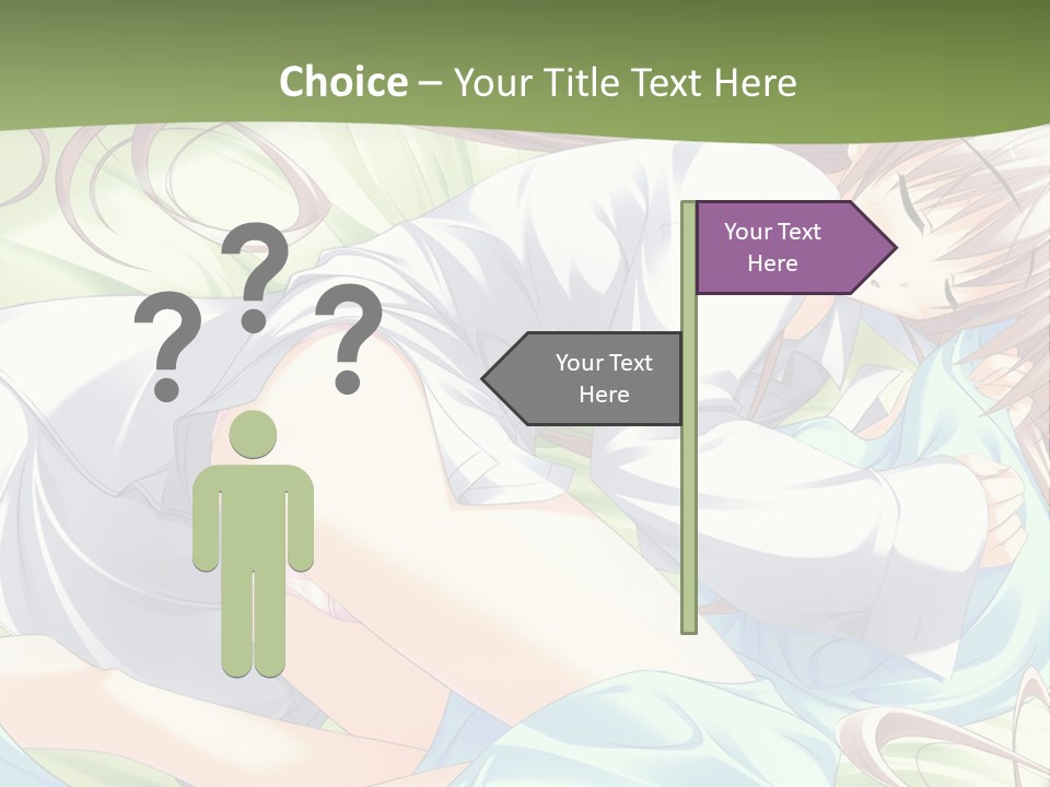 A Person Laying On A Bed With A Pillow PowerPoint Template