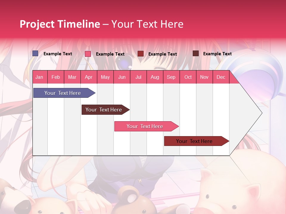 A Girl With Long Hair And A Bow Tie Standing Next To A Pig PowerPoint Template