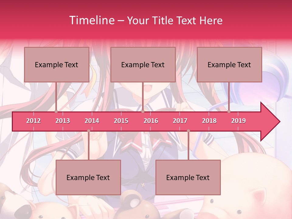 A Girl With Long Hair And A Bow Tie Standing Next To A Pig PowerPoint Template