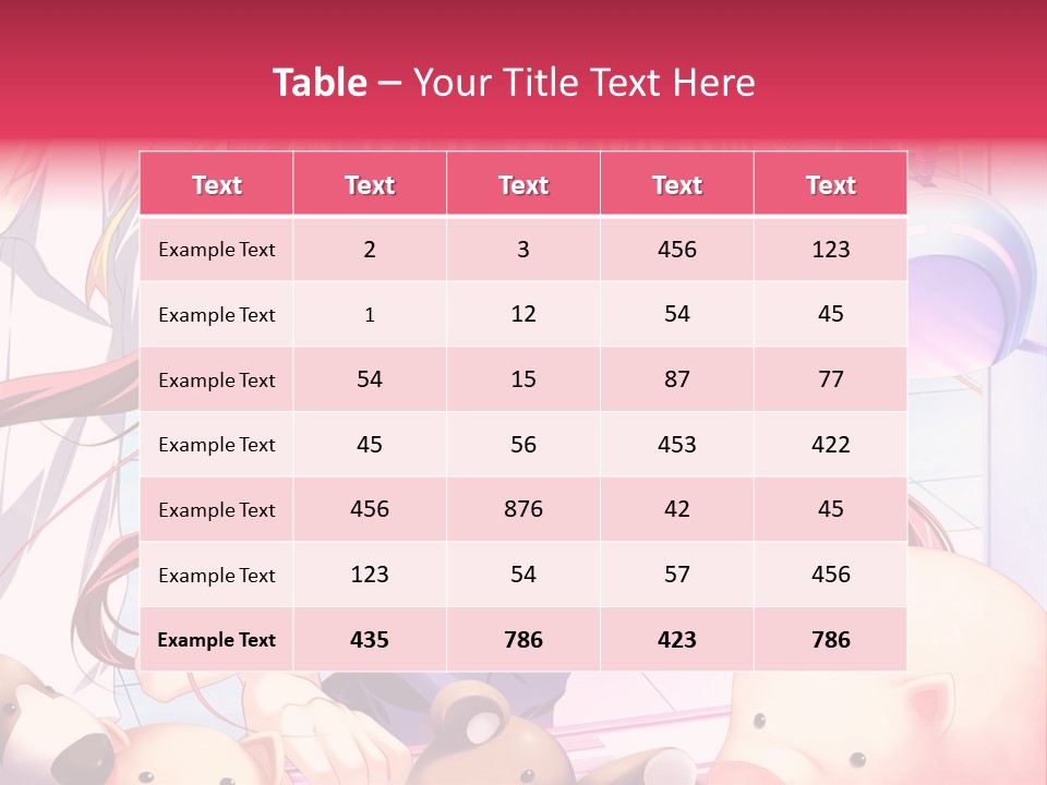 A Girl With Long Hair And A Bow Tie Standing Next To A Pig PowerPoint Template