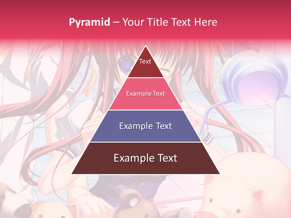 A Girl With Long Hair And A Bow Tie Standing Next To A Pig PowerPoint Template