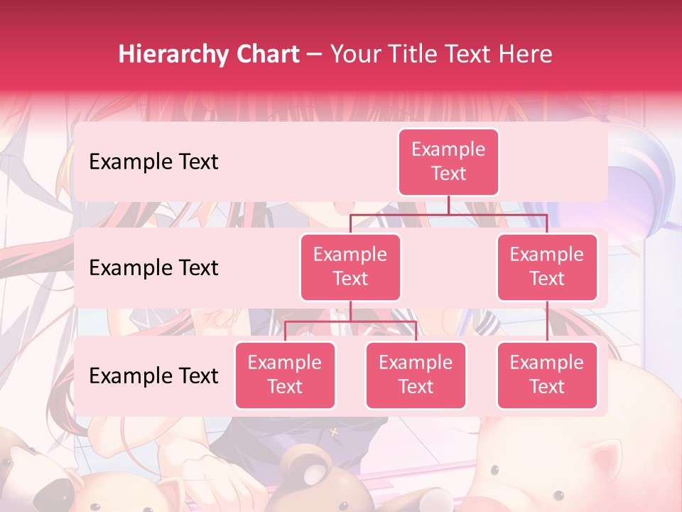 A Girl With Long Hair And A Bow Tie Standing Next To A Pig PowerPoint Template