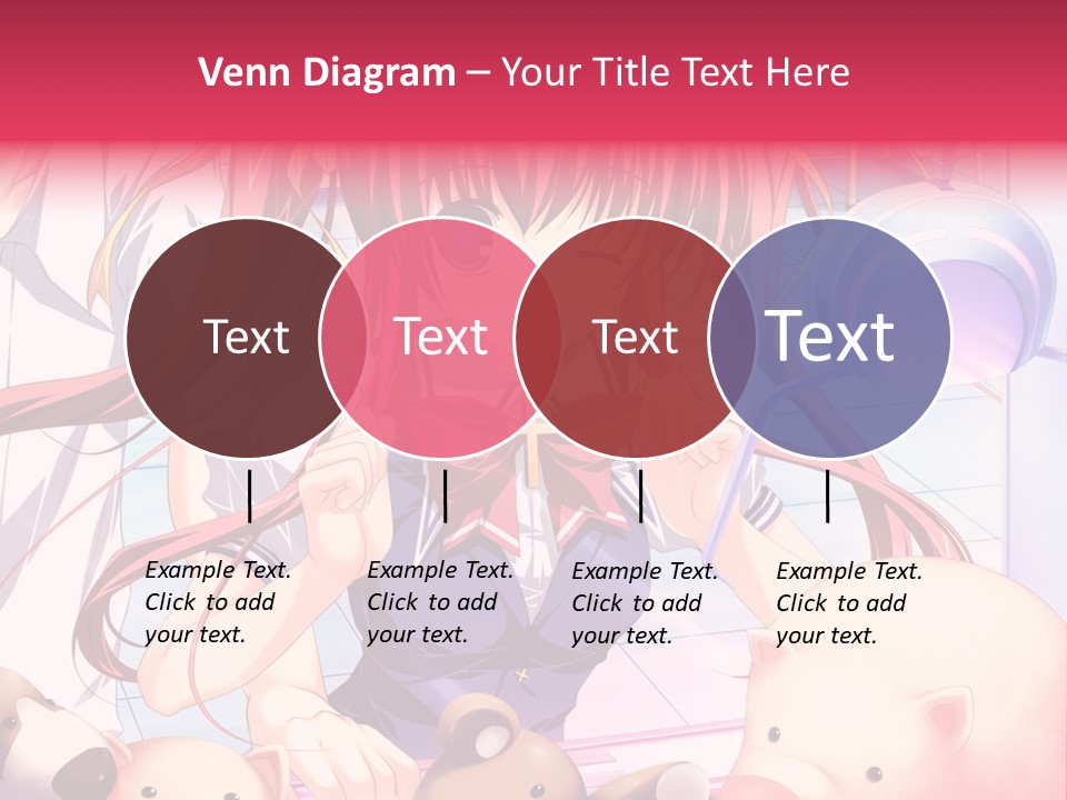 A Girl With Long Hair And A Bow Tie Standing Next To A Pig PowerPoint Template