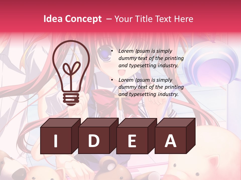 A Girl With Long Hair And A Bow Tie Standing Next To A Pig PowerPoint Template