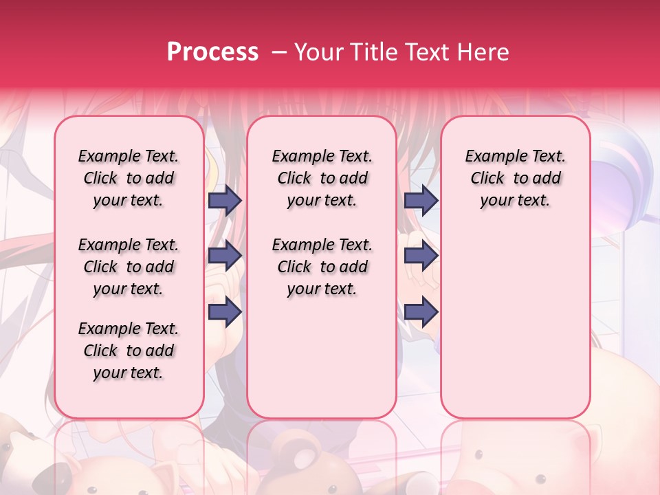 A Girl With Long Hair And A Bow Tie Standing Next To A Pig PowerPoint Template