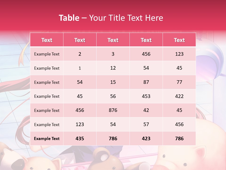 A Girl Holding A Pig And A Piggy Bank PowerPoint Template