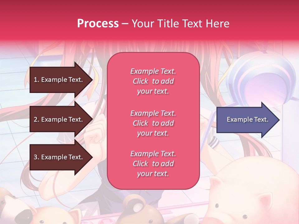 A Girl Holding A Pig And A Piggy Bank PowerPoint Template