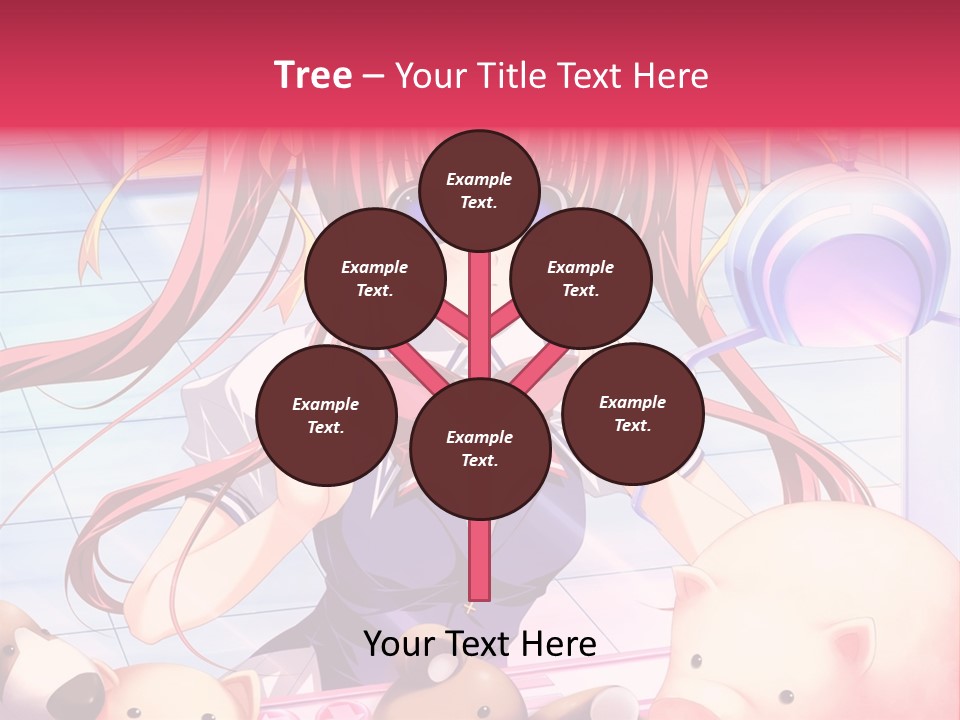 A Girl Holding A Pig And A Piggy Bank PowerPoint Template