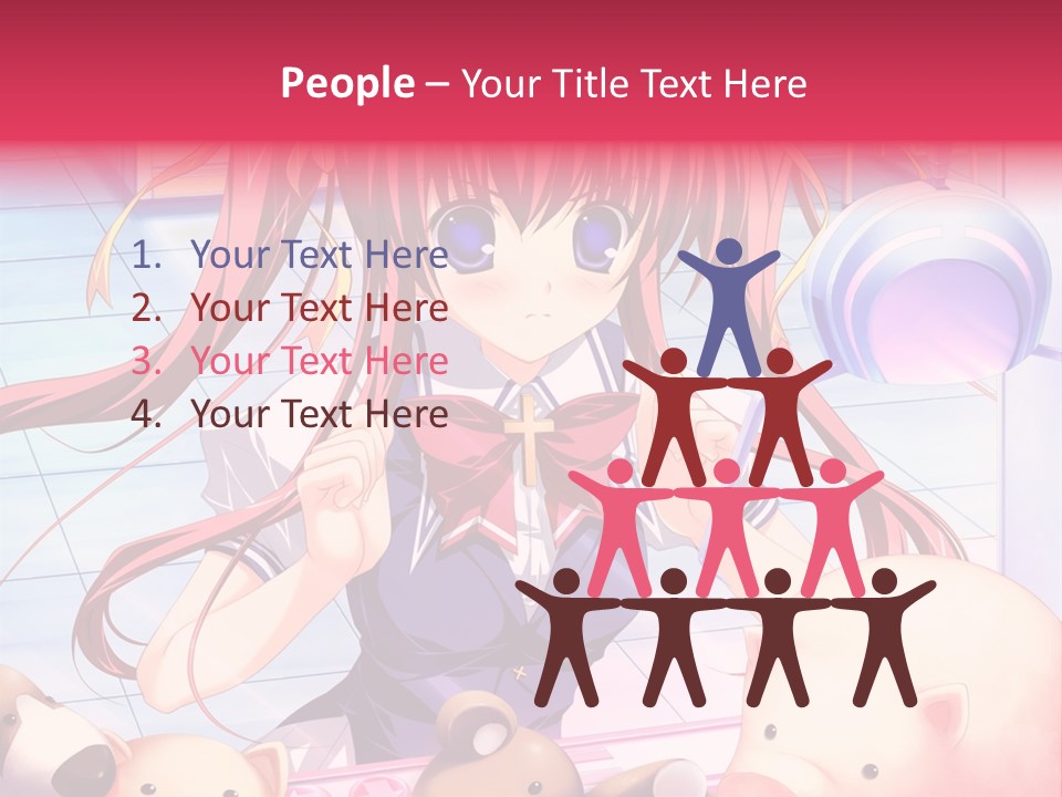 A Girl Holding A Pig And A Piggy Bank PowerPoint Template