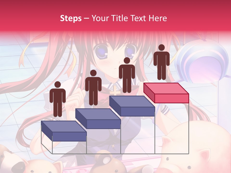 A Girl Holding A Pig And A Piggy Bank PowerPoint Template