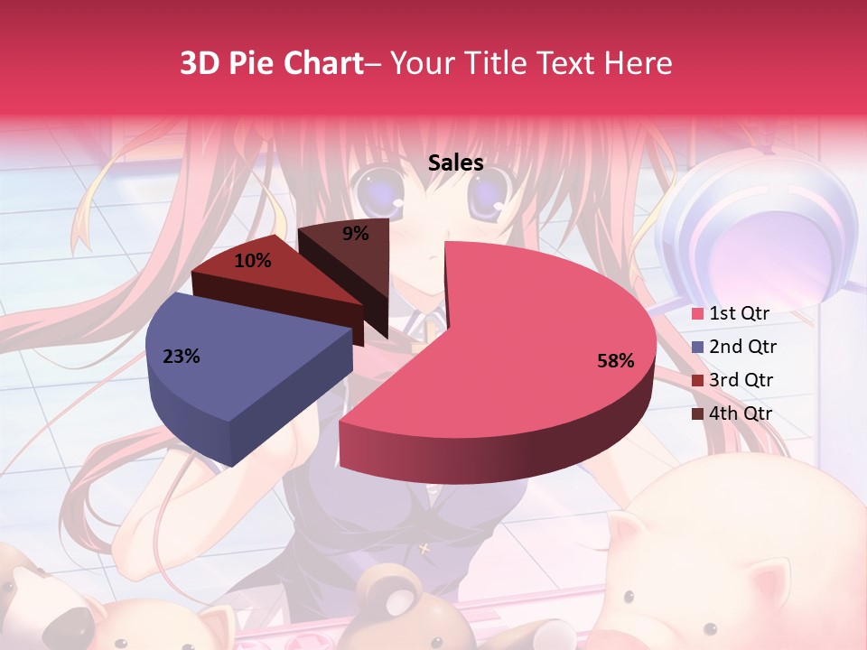 A Girl Holding A Pig And A Piggy Bank PowerPoint Template