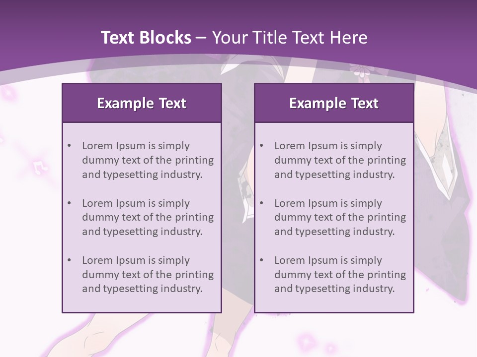 A Girl In A Purple Dress Is Sitting On A Purple Background PowerPoint Template