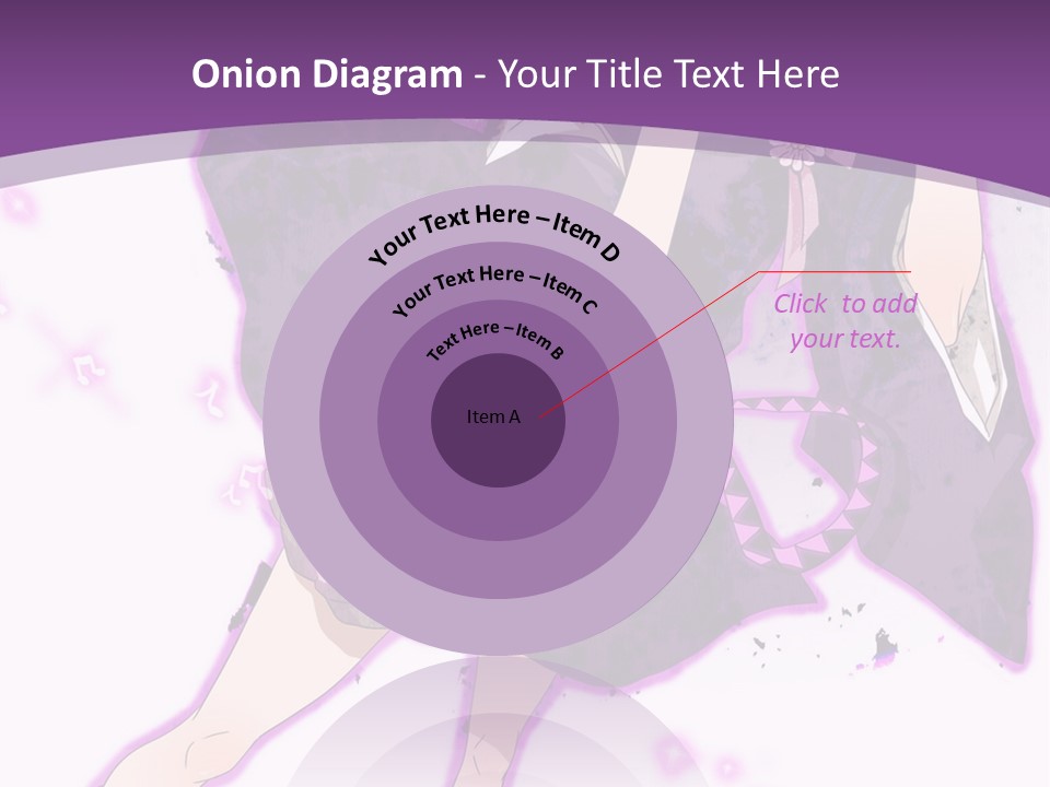 A Girl In A Purple Dress Is Sitting On A Purple Background PowerPoint Template