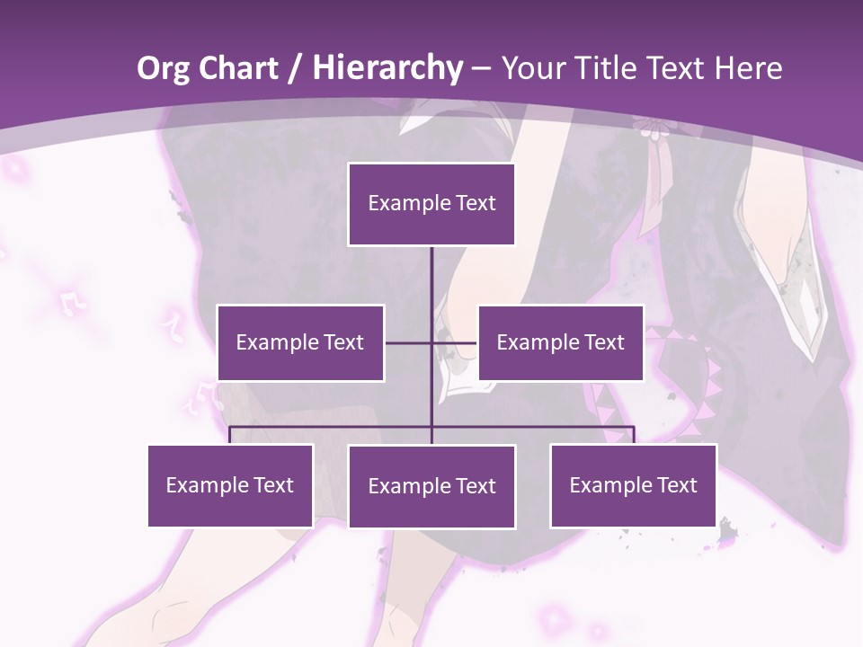 A Girl In A Purple Dress Is Sitting On A Purple Background PowerPoint Template