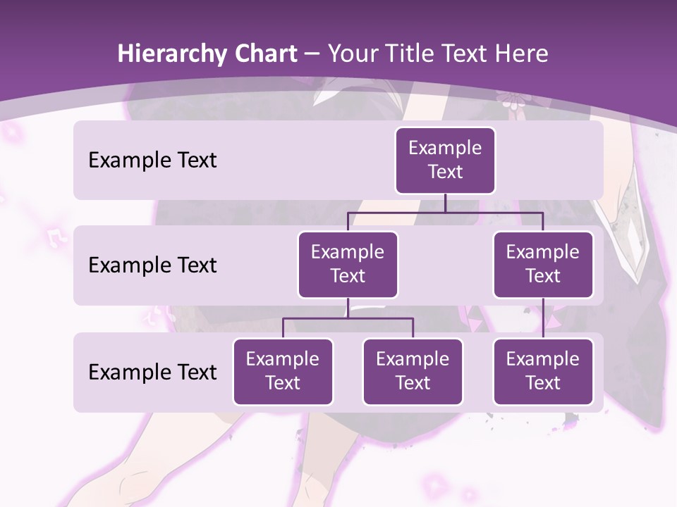 A Girl In A Purple Dress Is Sitting On A Purple Background PowerPoint Template