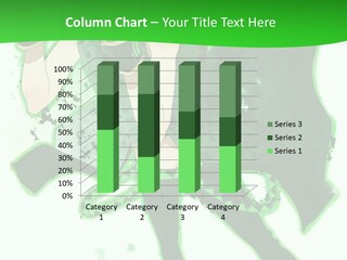 A Woman In Black And Green Is Sitting On A Green Background PowerPoint Template