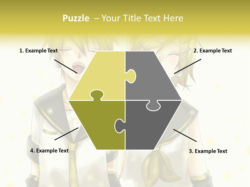 A Couple Of Anime Characters With Their Mouths Open PowerPoint Template