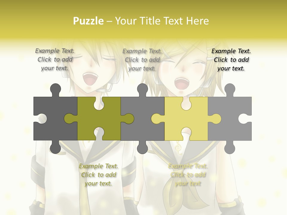 A Couple Of Anime Characters With Their Mouths Open PowerPoint Template