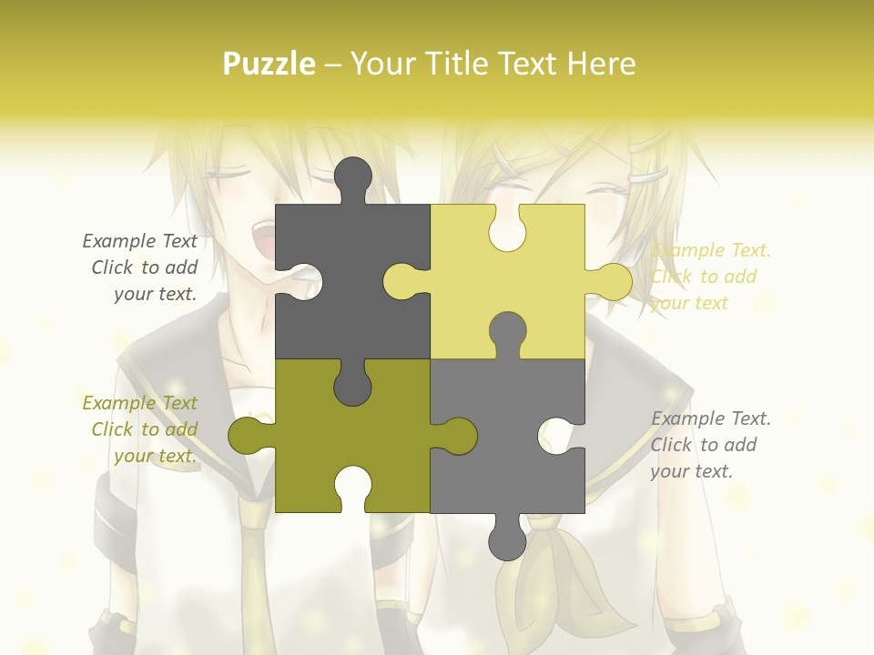 A Couple Of Anime Characters With Their Mouths Open PowerPoint Template